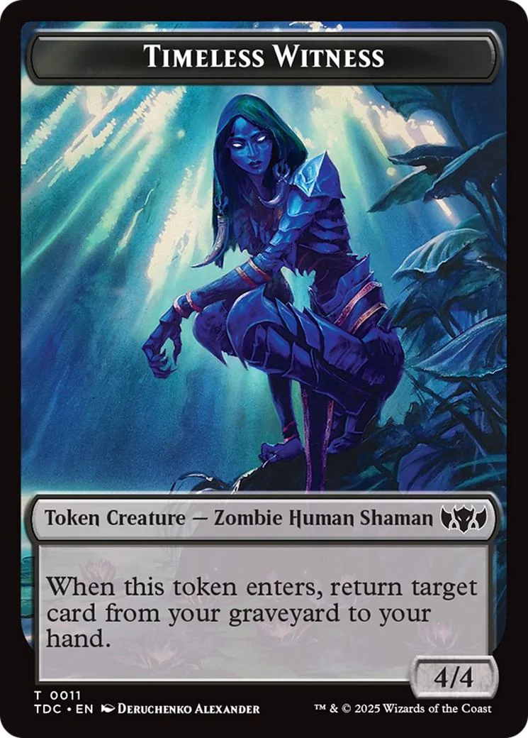 Goat Token (04) // Timeless Witness Token (11) [Tarkir: Dragonstorm: Commander: Tokens] [Non-Foil] - Image 2