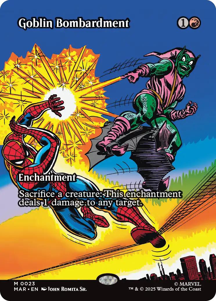 Goblin Bombardment [23] [Borderless] [Source Material] [Marvel Universe] [Non-Foil]