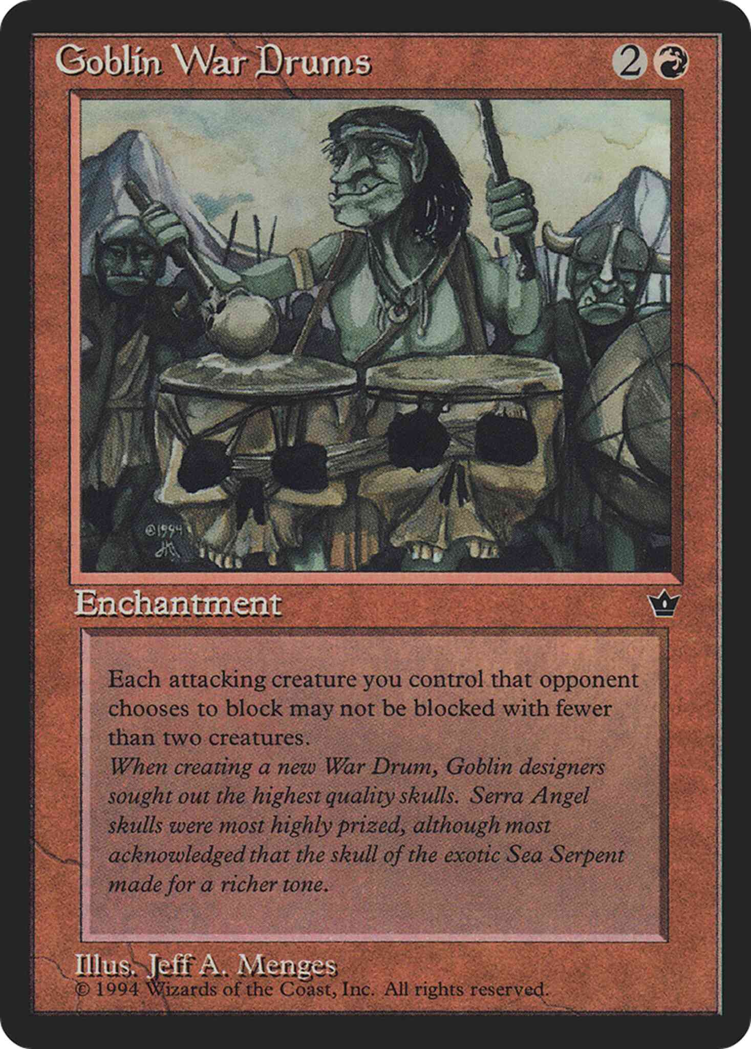 Goblin War Drums [Jeff A Menges] [58d] [Fallen Empires] [Non-Foil]