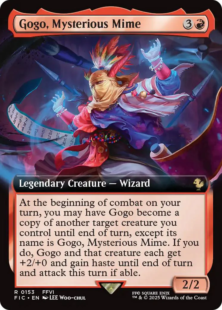 Gogo, Mysterious Mime [153] [Extended Art] [FINAL FANTASY: Commander] [Non-Foil]