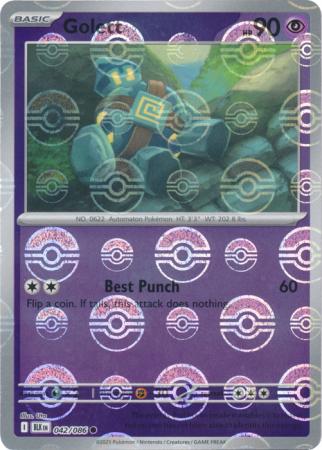 Golett - Poké Ball Pattern - 042/086 - Common [sv105b-042] [Reverse Holo]
