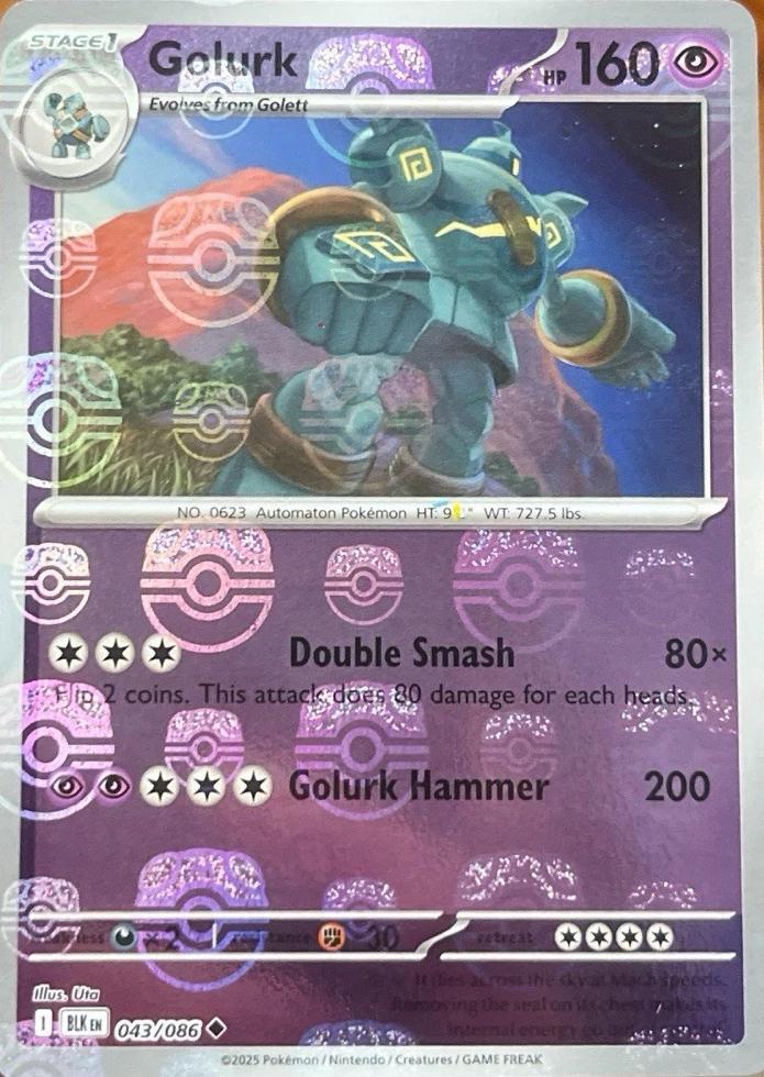 Golurk - Master Ball Pattern - 043/086 - Uncommon [sv105b-043] [Reverse Holo]