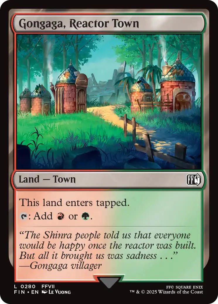 Gongaga, Reactor Town [280] [FINAL FANTASY] [Non-Foil]