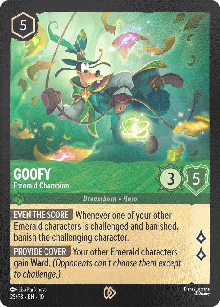 Goofy - Emerald Champion - 25/P3 [Disney Lorcana Promo Cards] [Cold Foil]
