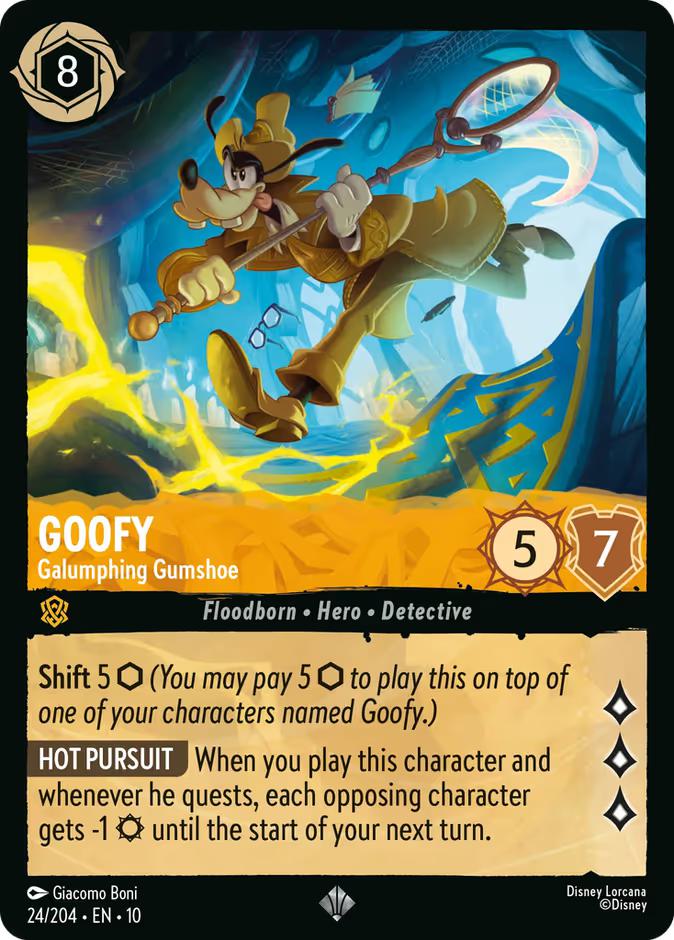 Goofy - Galumphing Gumshoe - 24/204 [Whispers in the Well] [Non-Foil]