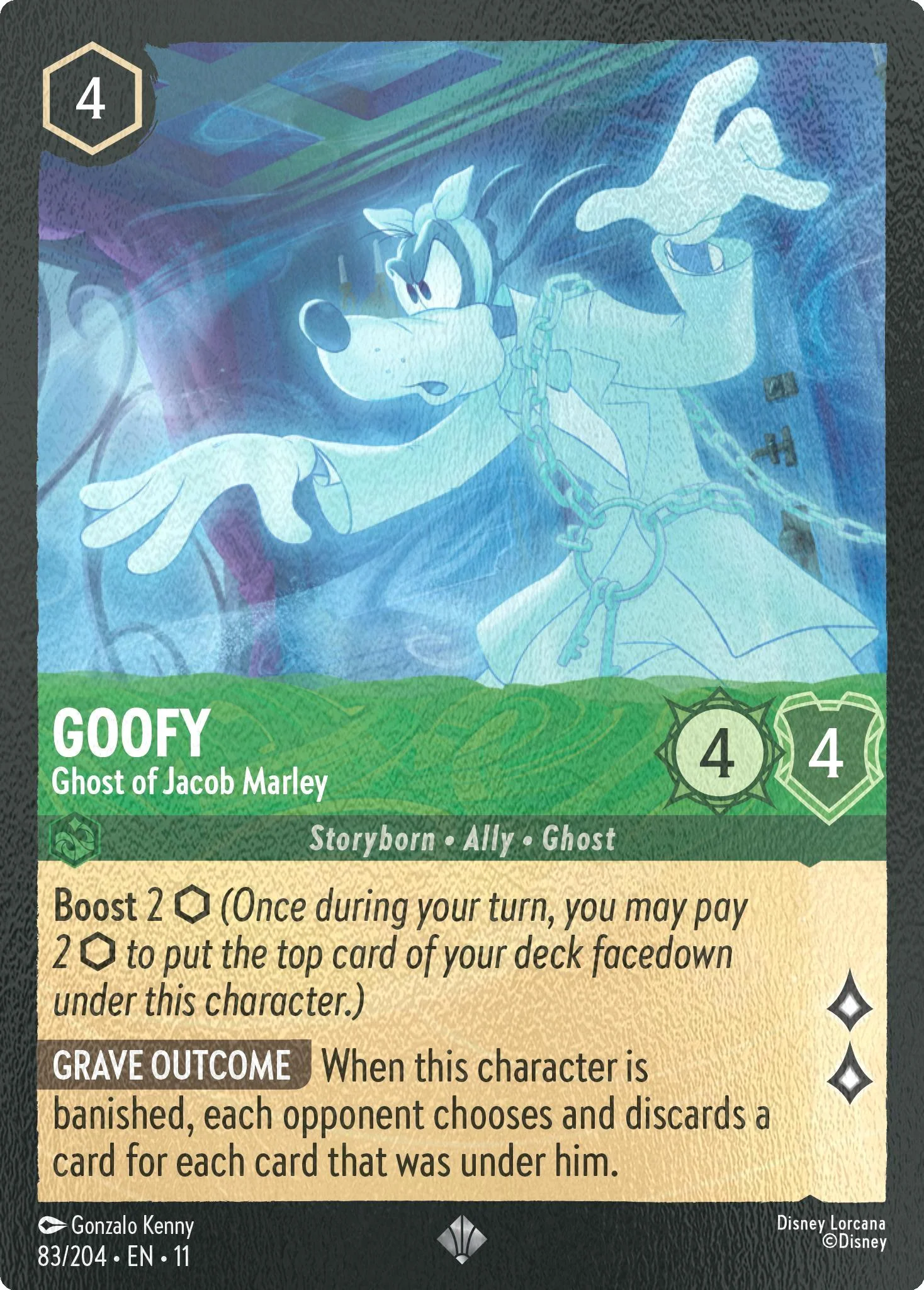 Goofy - Ghost of Jacob Marley - 83/204 [Winterspell] [Cold Foil]