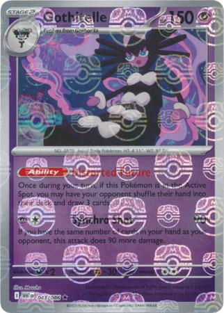 Gothitelle - Master Ball Pattern - 043/086 - Rare [sv105w-043] [Reverse Holo]