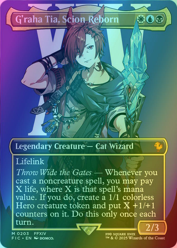 G'raha Tia, Scion Reborn [203] [Borderless] [Character] [FINAL FANTASY: Commander] [Foil]