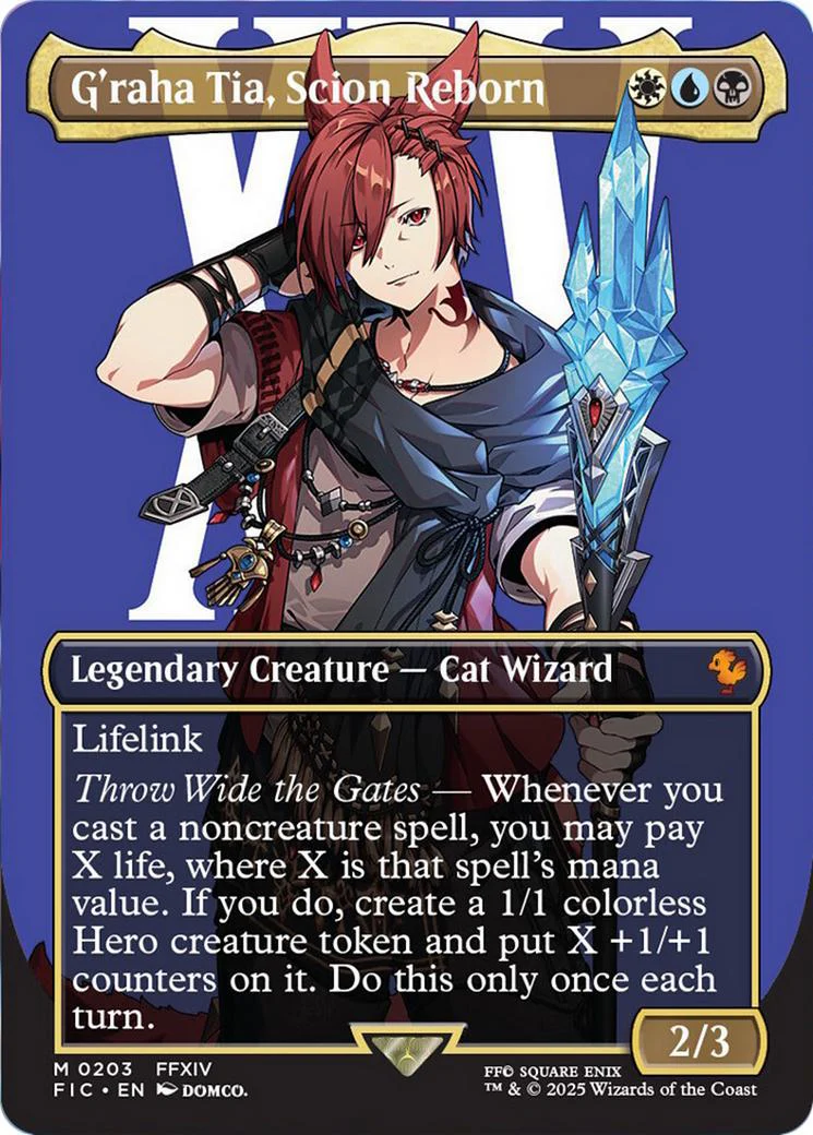 G'raha Tia, Scion Reborn [203] [Borderless] [Character] [FINAL FANTASY: Commander] [Non-Foil]