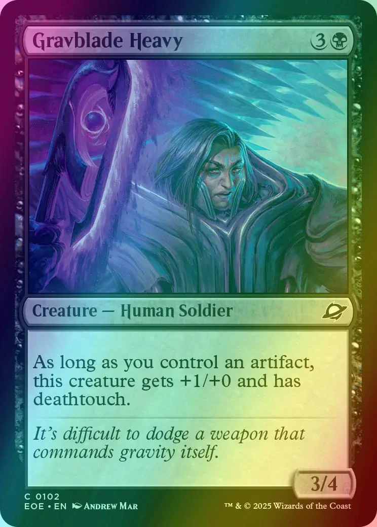 Gravblade Heavy [102] [Edge of Eternities] [Foil]