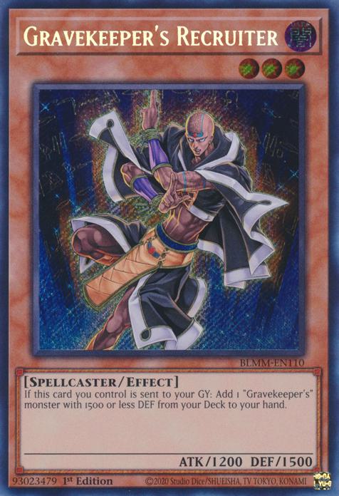 Gravekeeper's Recruiter - BLMM-EN110 - Secret Rare - 1st Edition
