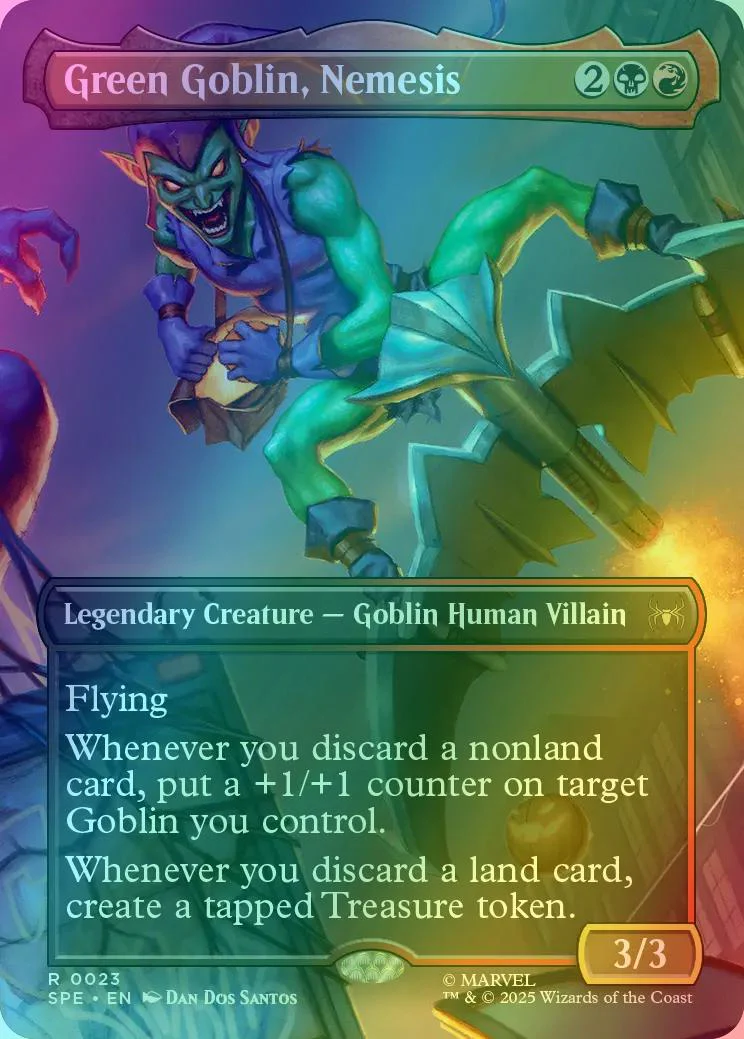 Green Goblin, Nemesis [23] [Borderless] [Scene] [Marvel's Spider-Man Eternal] [Foil]