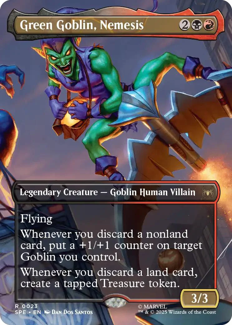 Green Goblin, Nemesis [23] [Borderless] [Scene] [Marvel's Spider-Man Eternal] [Non-Foil]