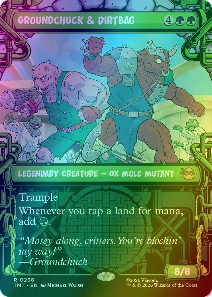 Groundchuck & Dirtbag [238] [Sewer Frame] [Teenage Mutant Ninja Turtles] [Foil]