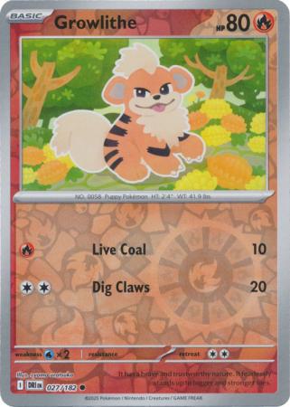Growlithe - 027/182 - Common [sv10-027] [Reverse Holo]