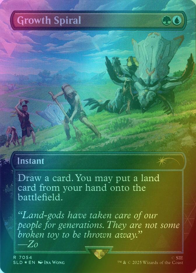 Growth Spiral [7054] [Borderless] [Horizon: Forbidden West] [Secret Lair Drop] [Foil]