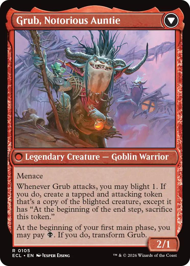 Grub, Storied Matriarch // Grub, Notorious Auntie [105] [Lorwyn Eclipsed] [Non-Foil] - Image 2