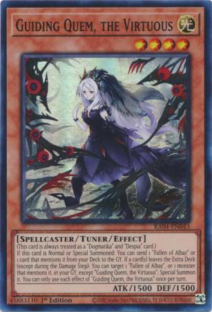 Guiding Quem, the Virtuous - RA04-EN043 - Super Rare - 1st Edition