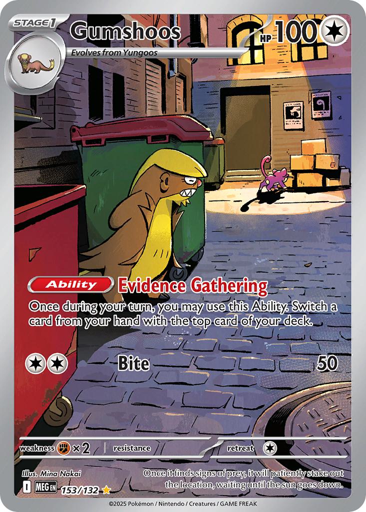 Gumshoos - 153/132 - Illustration Rare [me01-153] [Ultra]