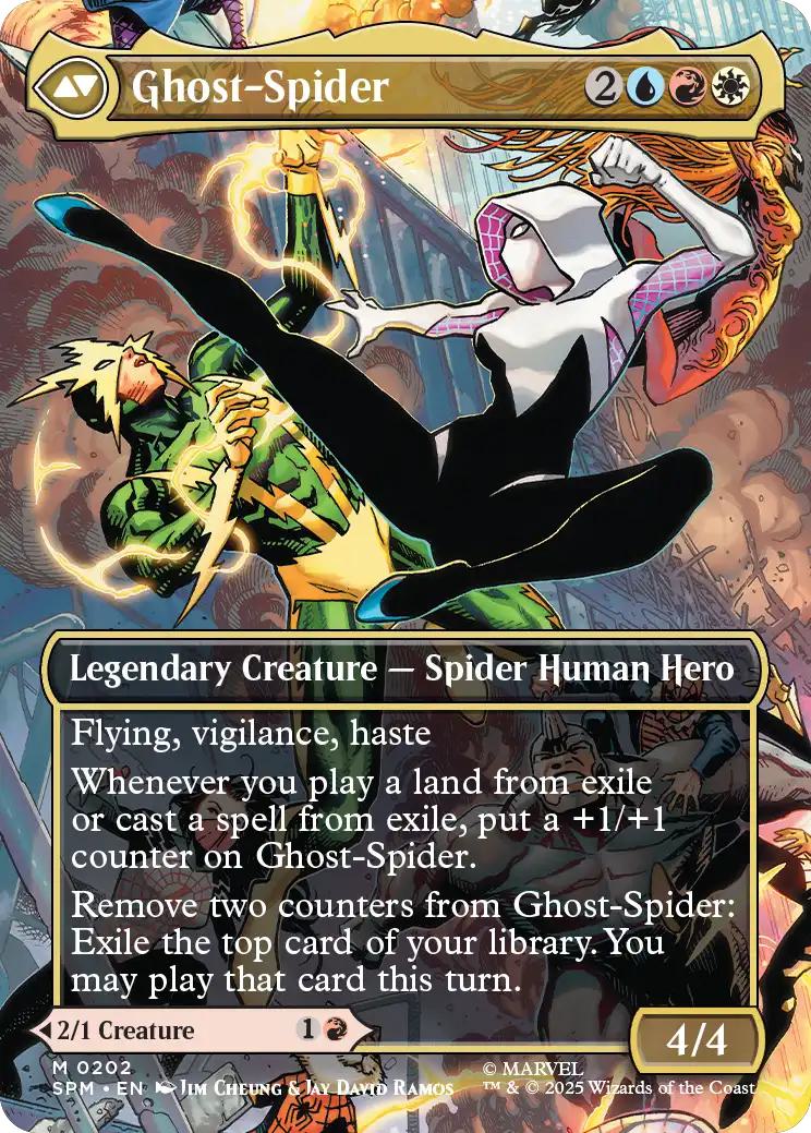 Gwen Stacy // Ghost-Spider [202] [Borderless] [Scene] [Marvel's Spider-Man] [Non-Foil] - Image 2