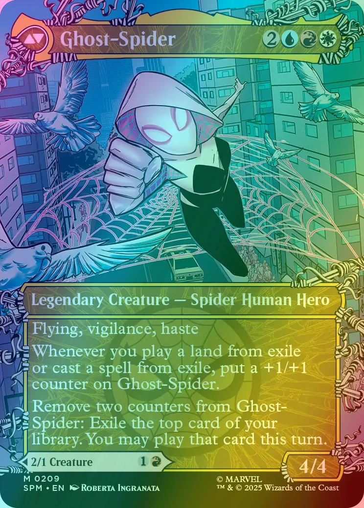 Gwen Stacy // Ghost-Spider [209] [Borderless] [Web-Slinger] [Marvel's Spider-Man] [Foil] - Image 2