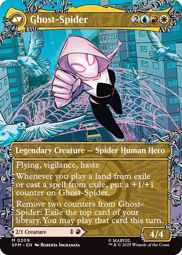 Gwen Stacy // Ghost-Spider [209] [Borderless] [Web-Slinger] [Marvel's Spider-Man] [Non-Foil] - Image 2