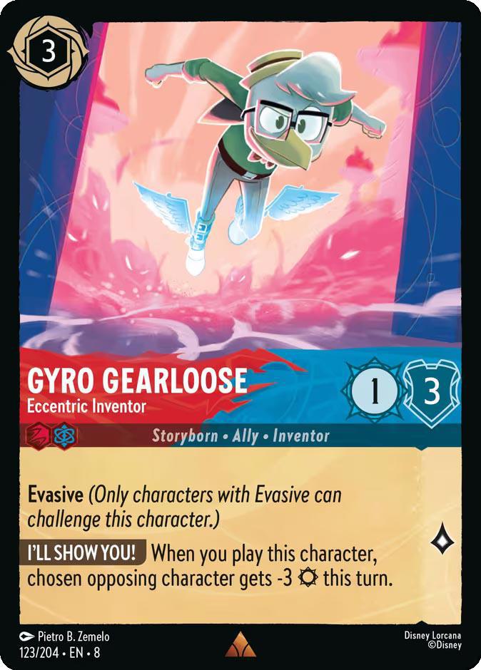 Gyro Gearloose - Eccentric Inventor - 123/204 [Reign of Jafar] [Non-Foil]