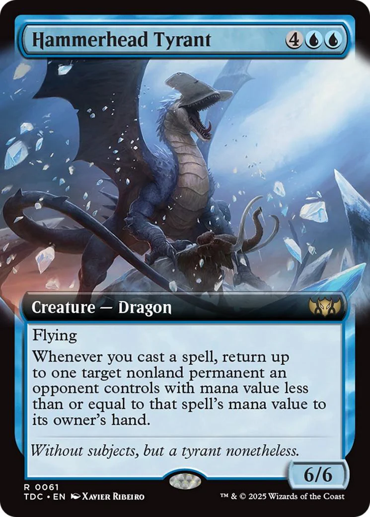 Hammerhead Tyrant [61] [Extended Art] [Tarkir: Dragonstorm: Commander] [Non-Foil]