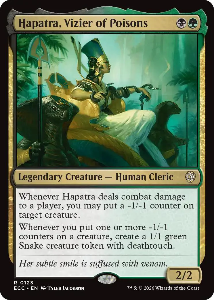 Hapatra, Vizier of Poisons [123] [Lorwyn Eclipsed: Commander] [Non-Foil]