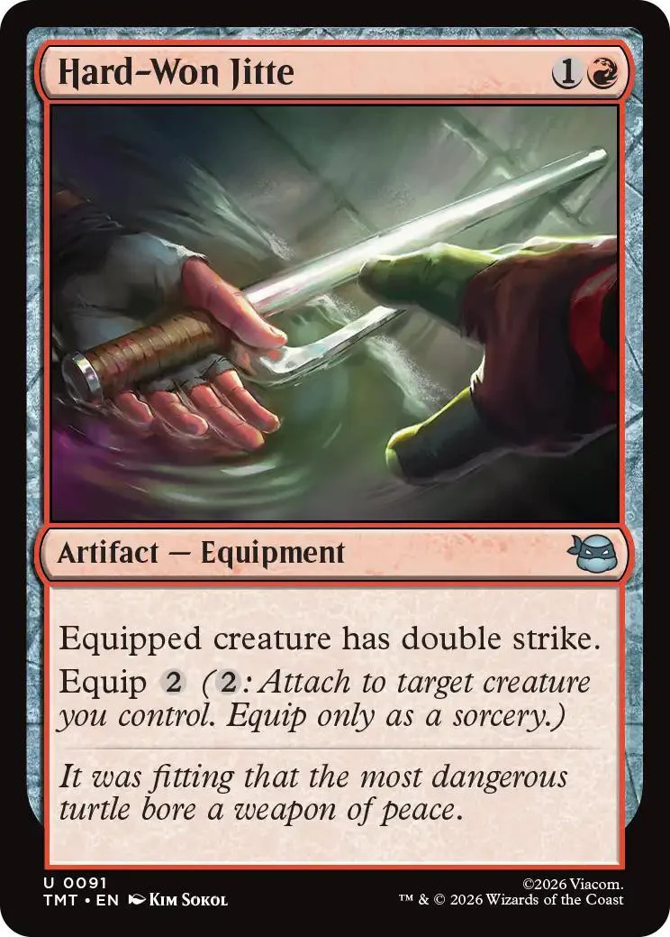 Hard-Won Jitte [91] [Teenage Mutant Ninja Turtles] [Non-Foil]