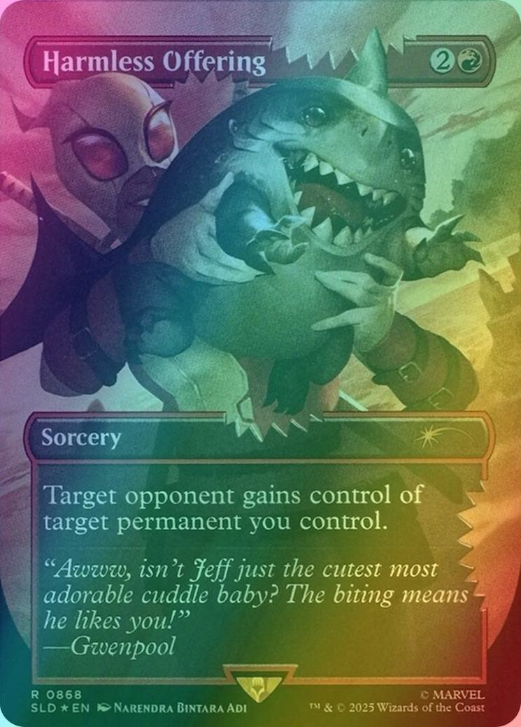 Harmless Offering [0868] [Borderless] [Marvel's Deadpool] [Secret Lair Drop] [Foil]