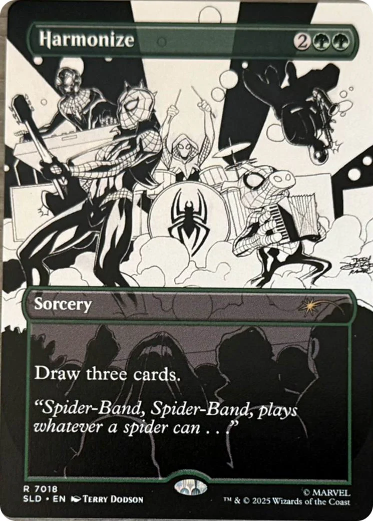 Harmonize [7018] [Borderless] [Inks] [Marvel's Spider-Man: Bonus Cards] [Secret Lair Drop] [Non-Foil]