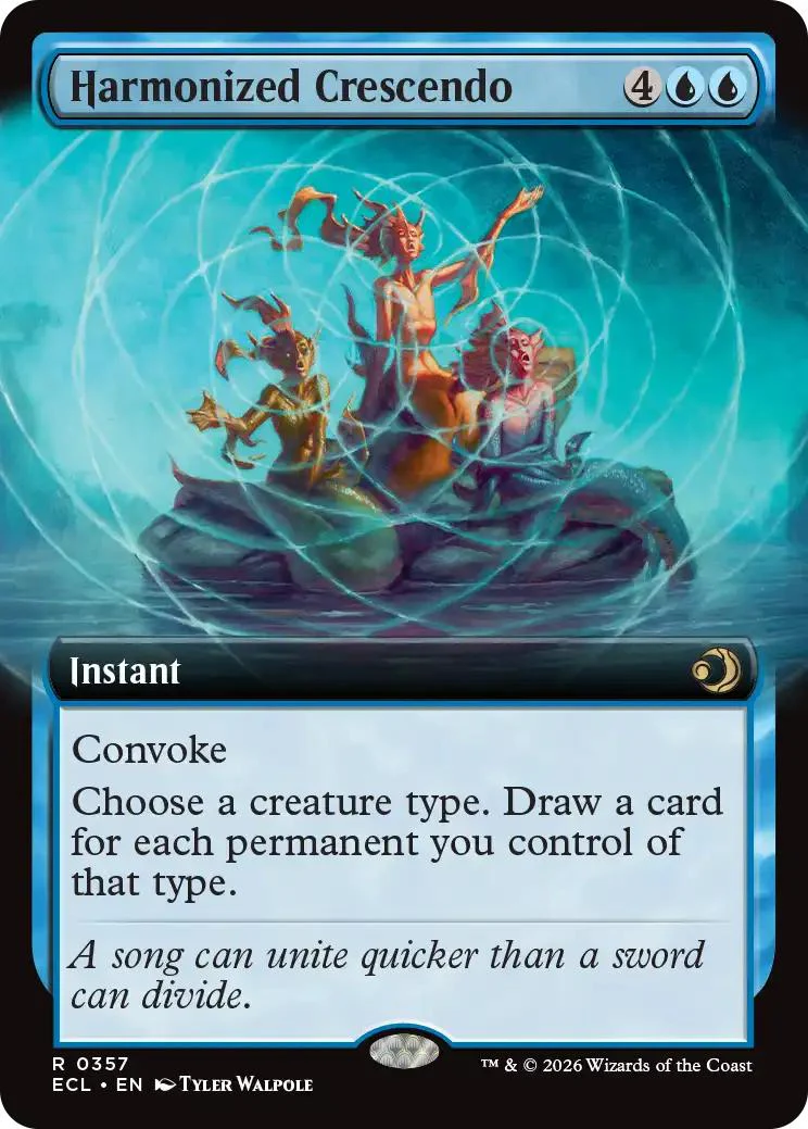 Harmonized Crescendo [357] [Extended Art] [Lorwyn Eclipsed] [Non-Foil]