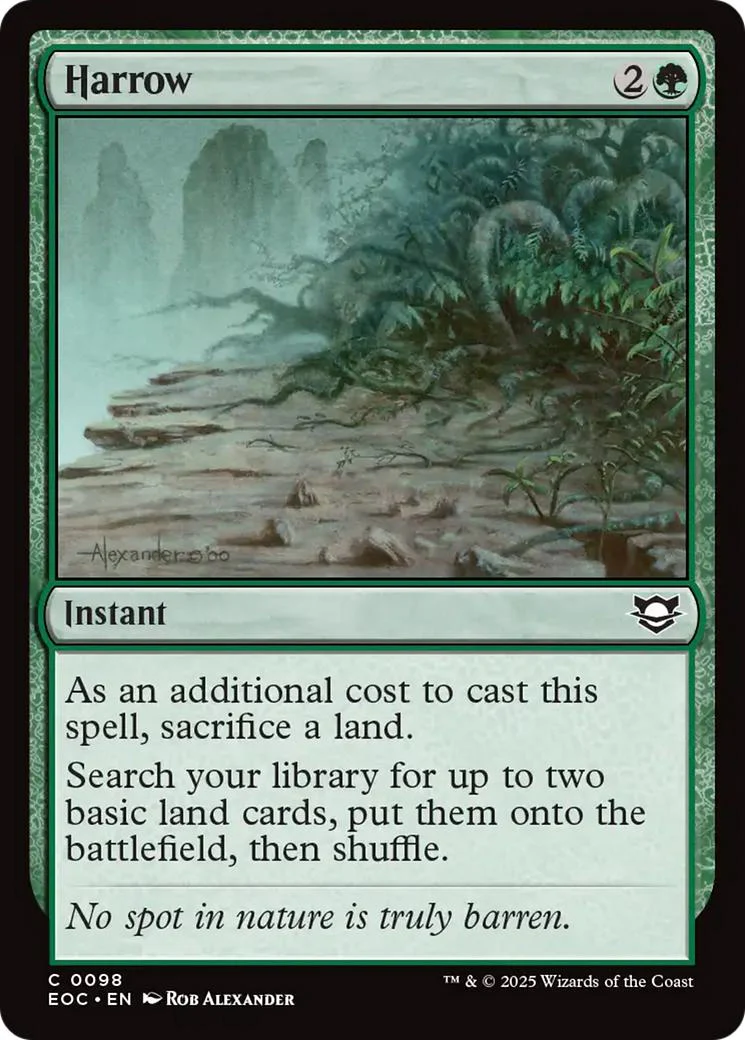 Harrow [98] [Edge of Eternities: Commander] [Non-Foil]