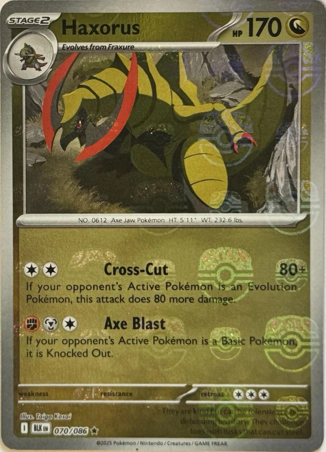 Haxorus - Master Ball Pattern - 070/086 - Rare [sv105b-070] [Reverse Holo]