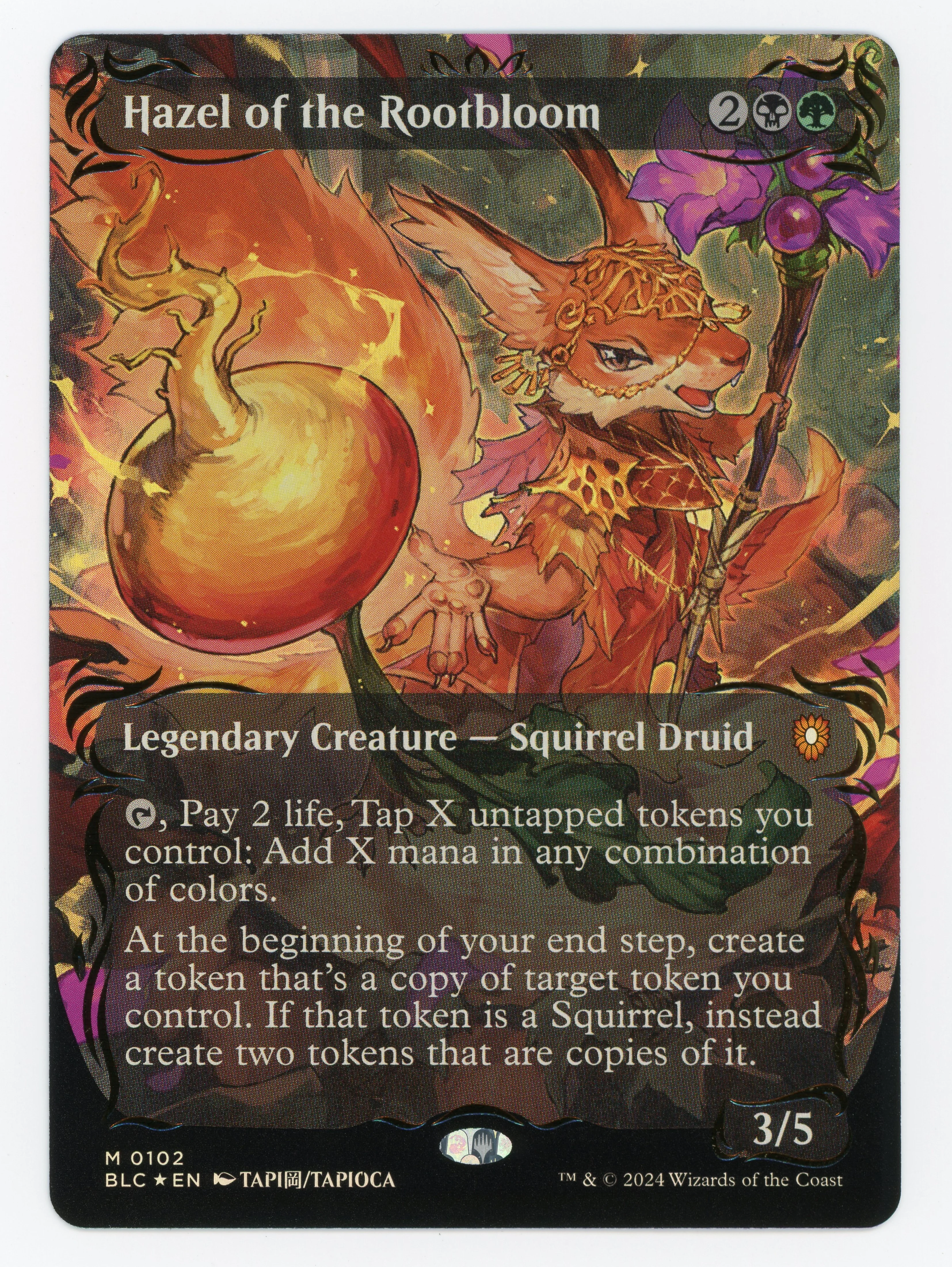 Hazel of the Rootbloom - Borderless - Anime - Raised Foil - Scan 14714