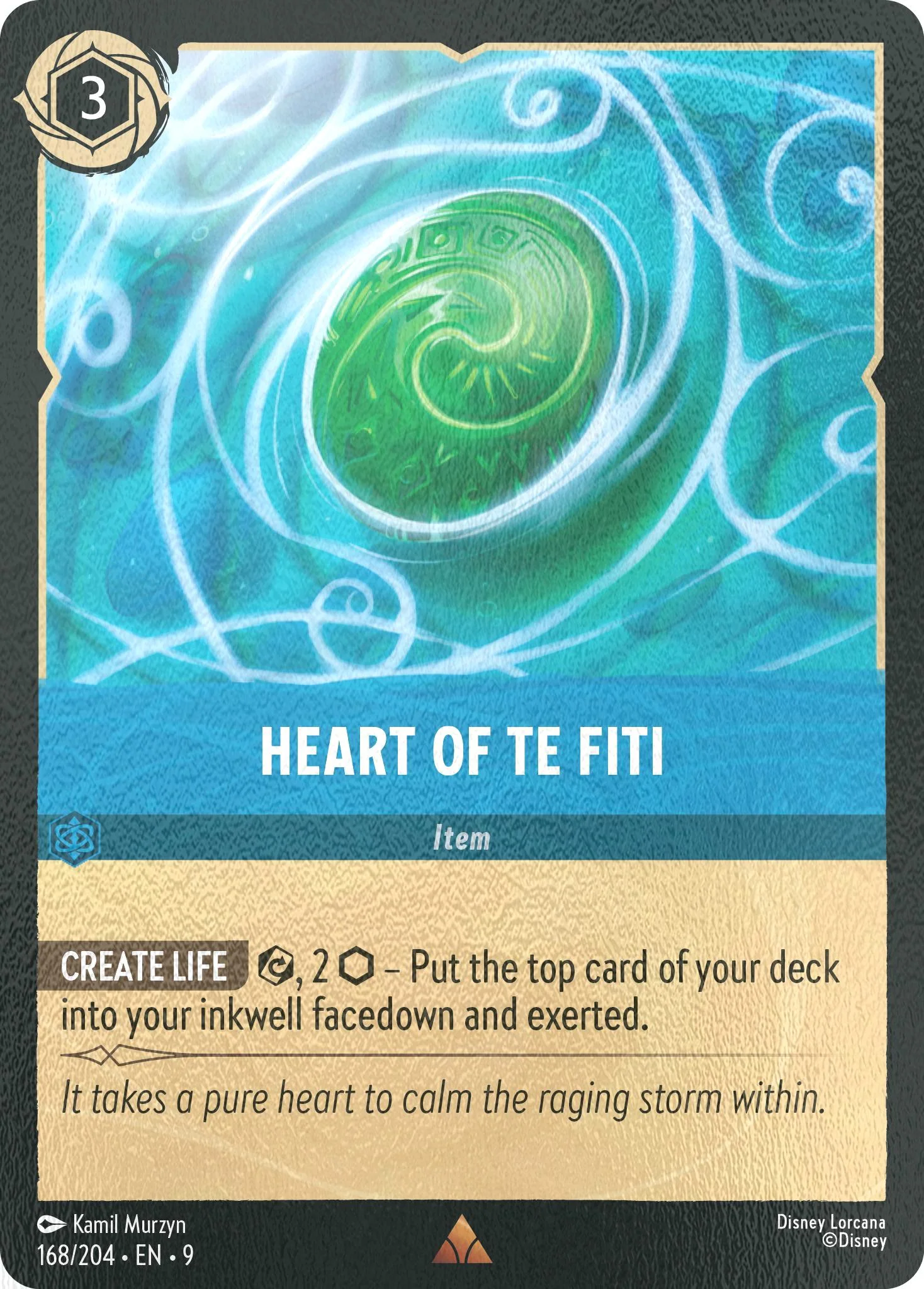 Heart of Te Fiti - 168/204 [Fabled] [Cold Foil]