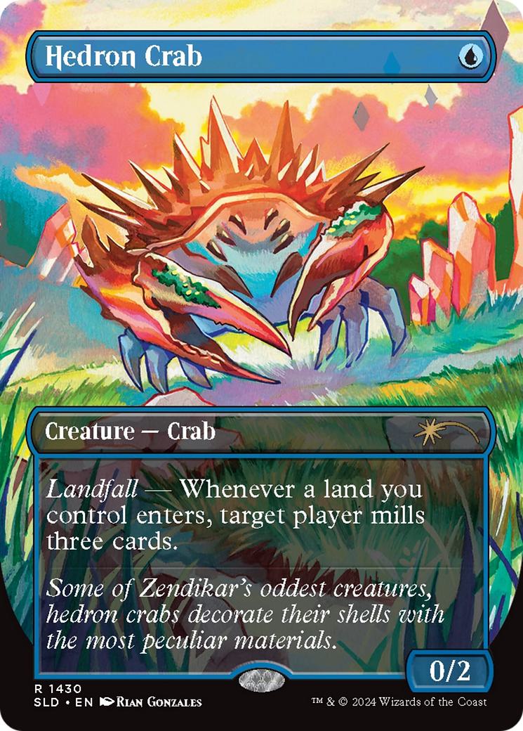 Hedron Crab [1430] [Borderless] [Pick 'Em And Stick 'Em] [Secret Lair Drop] [Non-Foil]
