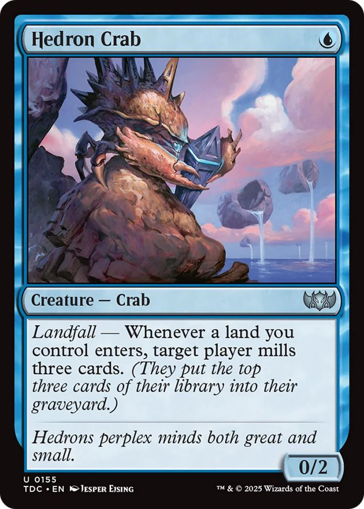 Hedron Crab [155] [Tarkir: Dragonstorm: Commander] [Non-Foil]
