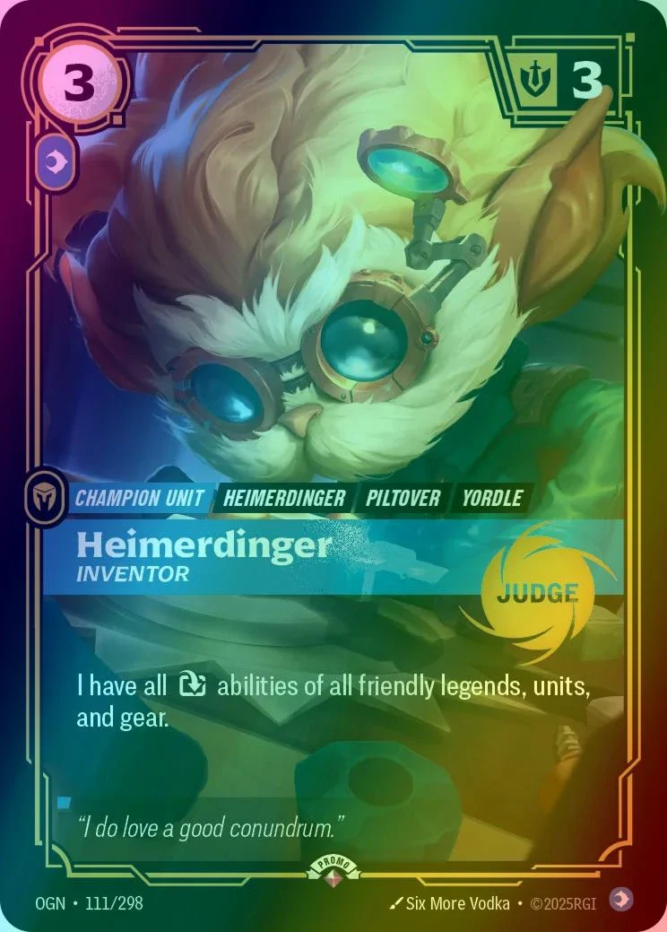 Heimerdinger - Inventor - 111/298 [Riftbound Judge Promotional Cards] [Foil]