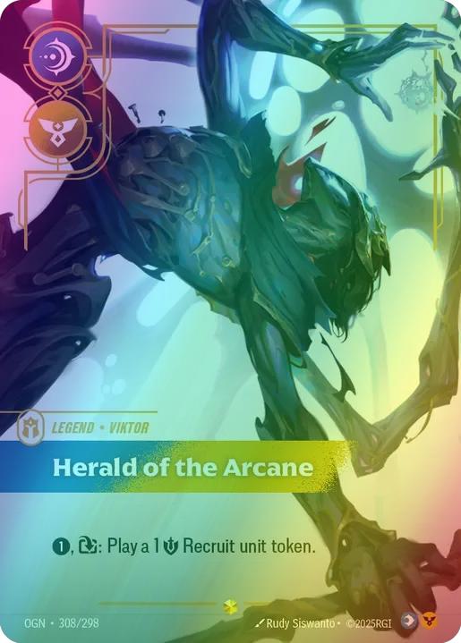 Herald of the Arcane (Viktor) (Overnumbered) - 308/298 [Origins] [Foil]