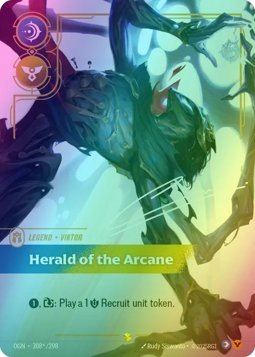 Herald of the Arcane (Viktor) (Signature) - 308*/298 [Origins] [Foil]