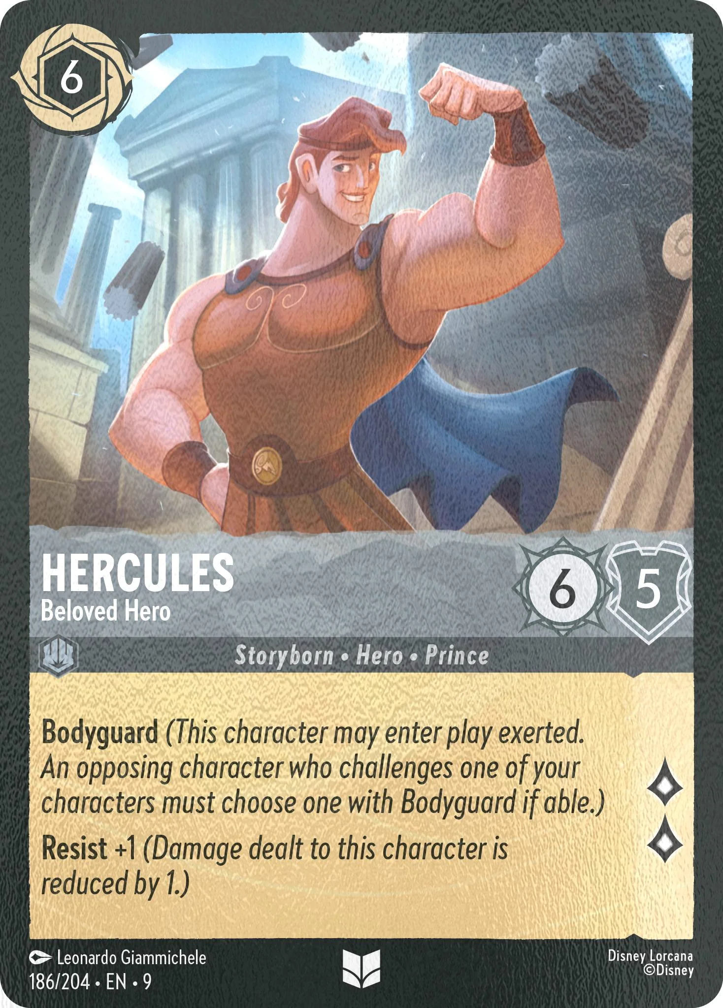 Hercules - Beloved Hero - 186/204 [Fabled] [Cold Foil]