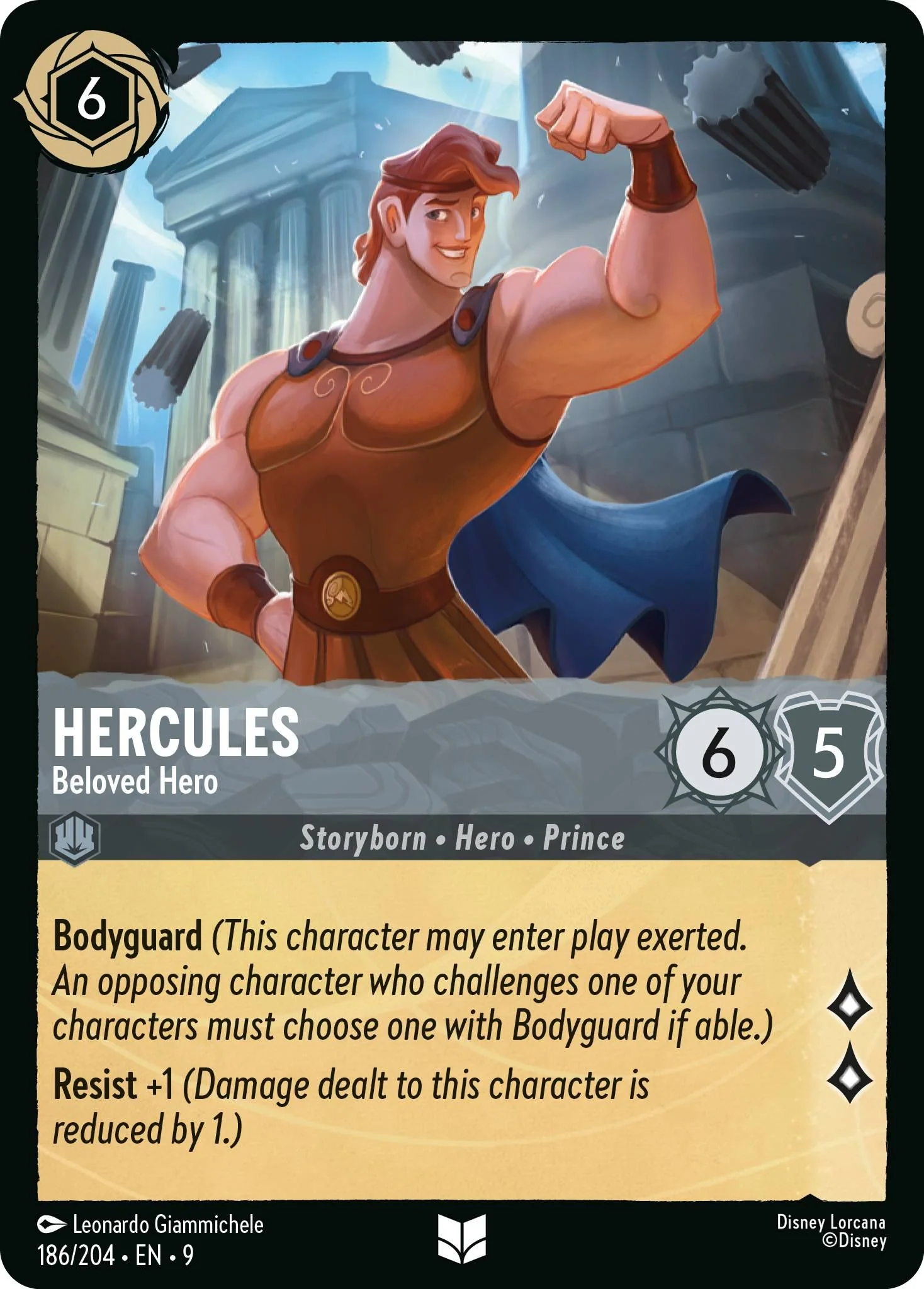 Hercules - Beloved Hero - 186/204 [Fabled] [Non-Foil]
