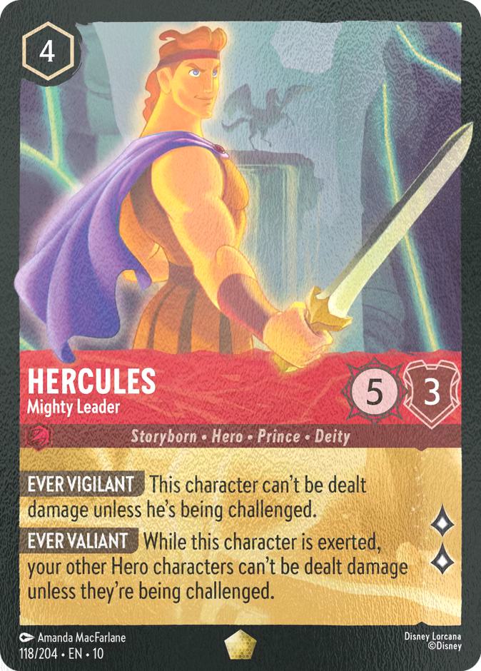 Hercules - Mighty Leader - 118/204 [Whispers in the Well] [Cold Foil]