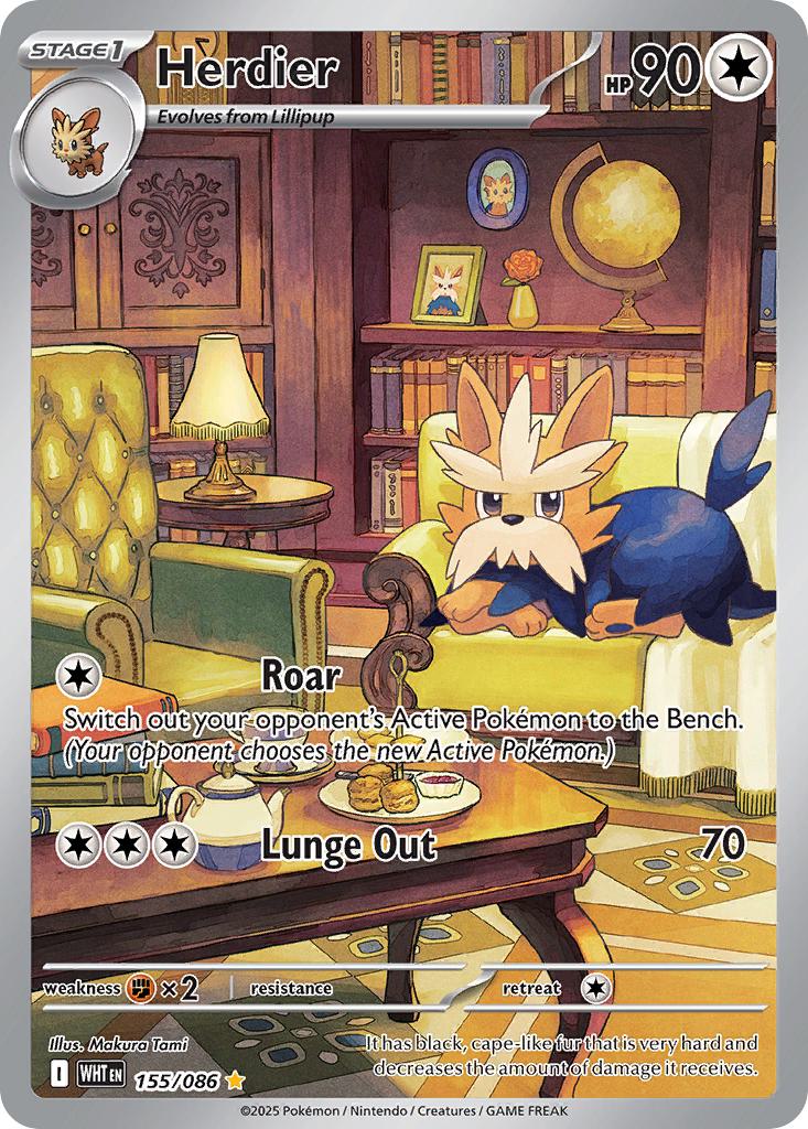 Herdier - 155/086 - Illustration Rare [sv105w-155] [Ultra]