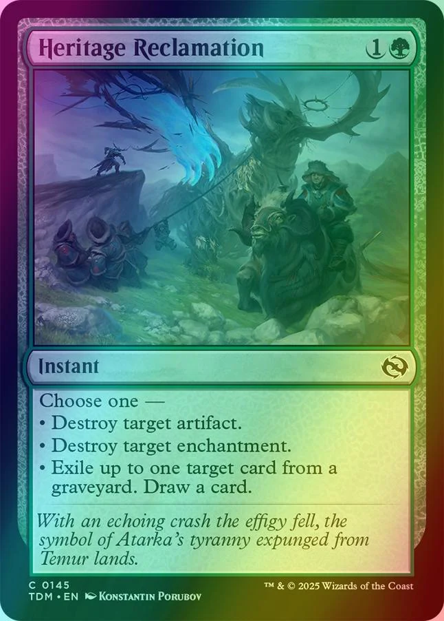 Heritage Reclamation [145] [Tarkir: Dragonstorm] [Foil]