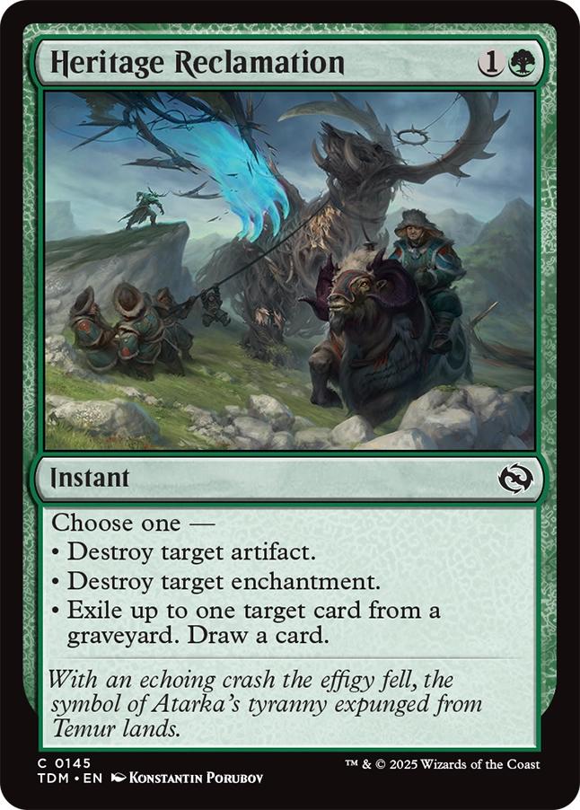Heritage Reclamation [145] [Tarkir: Dragonstorm] [Non-Foil]