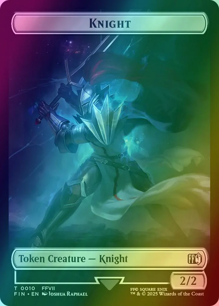 Hero Token (02) // Knight Token (10) [FINAL FANTASY: Tokens] [Foil] - Image 2