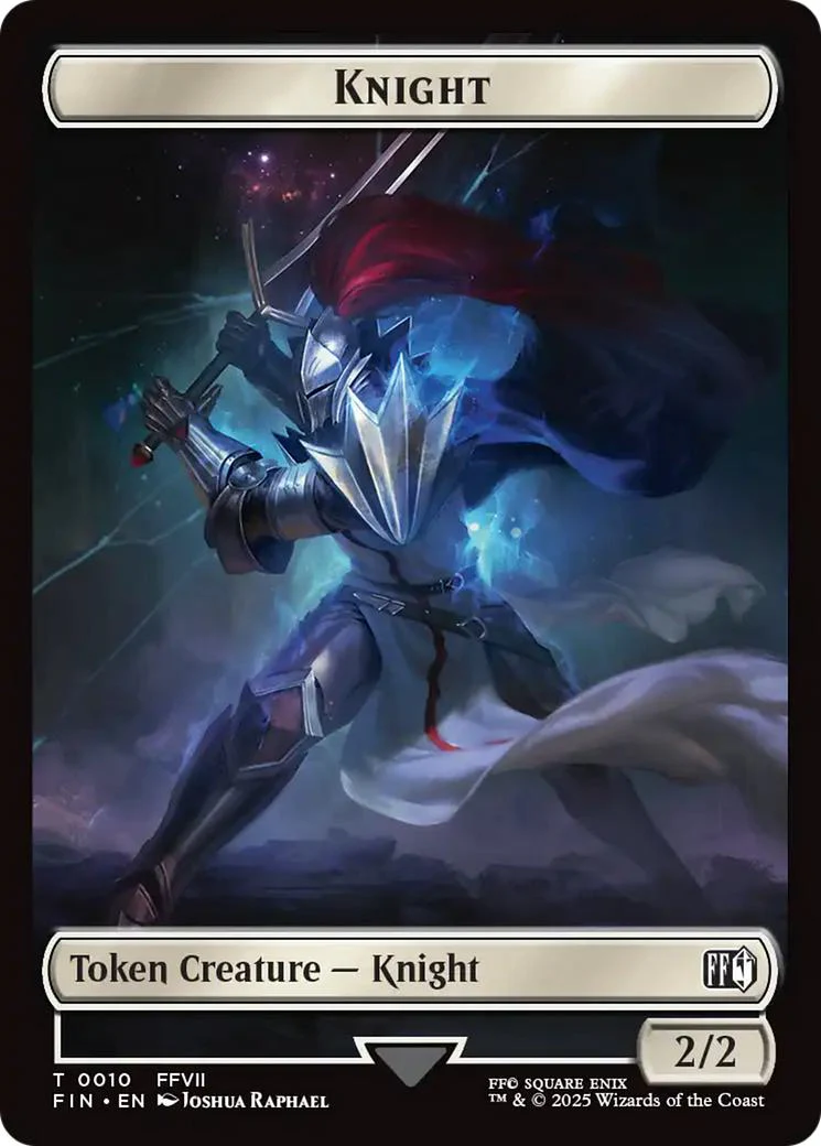 Hero Token (02) // Knight Token (10) [FINAL FANTASY: Tokens] [Non-Foil] - Image 2